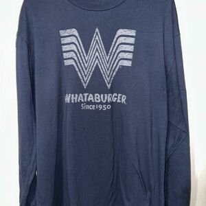 Whataburger Navy Long Sleeve Men's Tee